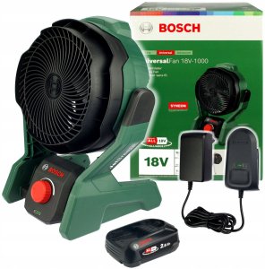 Bosch UniversalFan 18V-1000 akumulátorový ventilátor, 1000 m3/h, akumulátor, JetBreeze Airflow 10