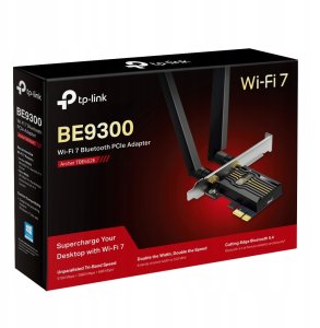 TP-Link Archer TBE552E WiFi7 PCIe adapter (BE9300,2,4GHz/5GHz/6GHz,Bluetooth5.4) 1