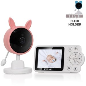 EVOLVEO Baby Monitor N3, LCD displej, IR přísvit, růžová 1