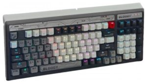 Klawiatura A4Tech A4tech Bloody B950 podświetlana mechaniczna gamingowa klawiatura RGB, Brown Switch, USB, CZ, szary 2