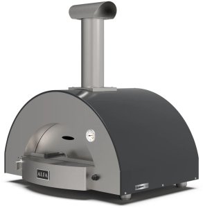 Alfa Forni Classico 2 Pizze Hybrid Schiefer Grau 1