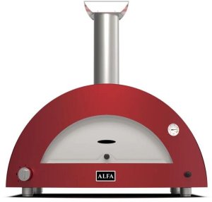 Alfa Forni Moderno 3 Pizze Hybrid Antik Rot 1
