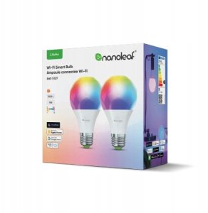 Nanoleaf Essentials Smart Bulbs - zestaw 2 żarówek A60-E27 (Wi-Fi) 1