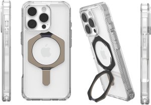 UAG Plyo XTE Magsafe - obudowa ochronna z podstawką do iPhone 16 Pro kompatybilna z MagSafe (clear/titanium) 1