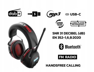 PerfectPro H-40 Earprotection Baustellen-Kopfhörer 1