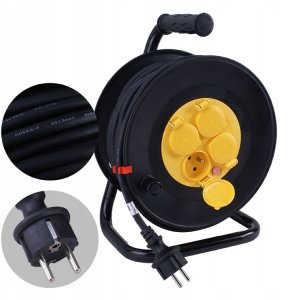 Przedłużacz szpulowy 30m bębnowy guma 3x2,5 PSG/4-3-30 Rum-Lux 4