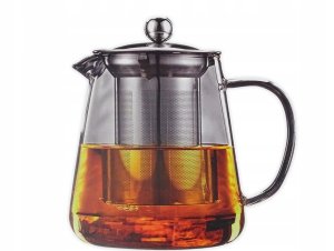 DZBANEK Z ZAPARZACZEM KAMELIA 1,0L SZKLANY (SITO, UCHWYT SZKLANY) 1