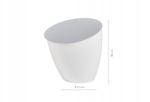 KOSZ NA ODPADKI CALYPSO 2200 ML NORDIC WHITE 108550032500 2