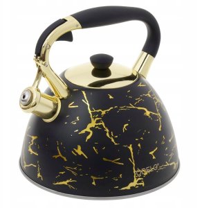 CZAJNIK NIEELEKTRYCZNY OD 2282 CZARNY ZŁOTY 3 L 2