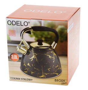 CZAJNIK NIEELEKTRYCZNY OD 2282 CZARNY ZŁOTY 3 L 6