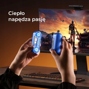 Ocoopa UT2s GamerPro, 2x 5000 mAh, do 2*8h, powerbank 18 W, LED, niebieski 3