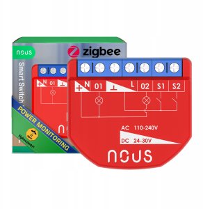NOUS smart Switch Module B3Z ZigBee (2 channels, with PM) 1