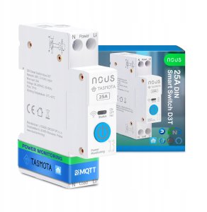 NOUS D3T DIN Smart Switch 25A with Tasmota (ESP32) 1