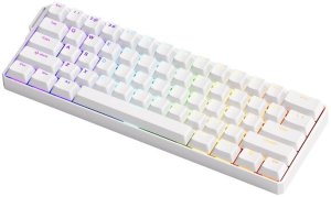 AKKO MonsGeek FUN60 Ultra Wireless Gaming-Tastatur, RGB, Glare Magnetic Switch – weiß, TMR, ANSI (US) 2
