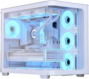 Obudowa Aerocool Aerocool P500C PC-Gehäuse, Midi-Tower, ATX, Tempered Glass - weiß 2