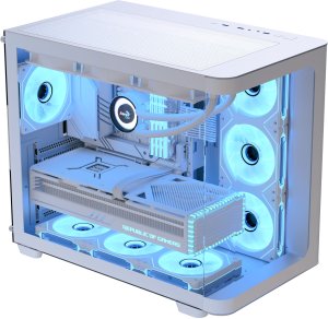 Obudowa Aerocool Aerocool P500C PC-Gehäuse, Midi-Tower, ATX, Tempered Glass - weiß 3
