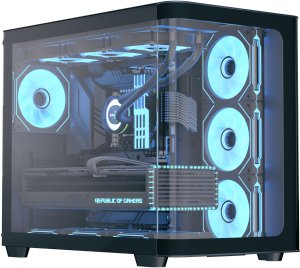 AeroCool Geh Midi P500C-G-BK-V1 o.N. Full Tempered Glas (B) 1
