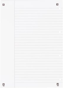 Oxford Oxford Collegeblock A4+220x295mm 80 Bl. Liniert Rand weiß R 5