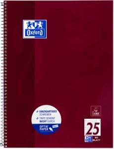Oxford Oxford Collegeblock A4+220x295mm 80 Bl. Liniert Rand weiß R 6