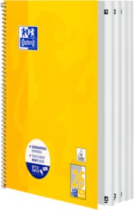 Oxford Collegeblock A4+220x295mm 80 Bl. Kariert Rand weiß R 6