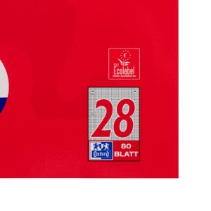 Oxford Collegeblock A4+220x295mm 80 Bl. W kratkę krawędź L+P 4