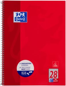 Oxford Collegeblock A4+220x295mm 80 Bl. W kratkę krawędź L+P 6
