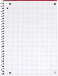 Oxford Collegeblock A4+220x295mm 80 Bl. W kratkę krawędź L+P 7