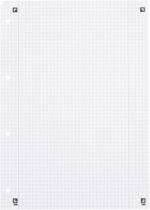 Oxford Collegeblock A4+220x295mm 80 Bl. W kratkę krawędź L+P 9
