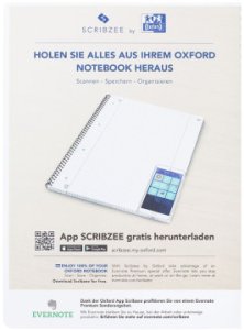 Oxford Collegeblock A4+220x295mm 80 Bl. W linię Margines L+P 12