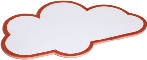 MAUL Moderationskarten Wolke, 27 x 43 cm, 20 St./Pack weiß 1