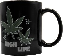 Mad Monkey - Tasse "High Life Weed" - mit Farbwechsel 1