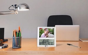 Ramka cyfrowa TFA Geemarc Viso 5 Zegar radiowy z ramką na zdjęcia 2