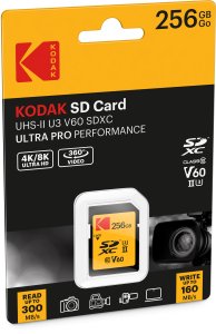 Kodak SD 256GB UHS-II U3 V60 Ultra Pro 1