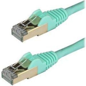 StarTech Patchcord CAT6A, STP, 1m, błękitny (6ASPAT1MAQ) 1