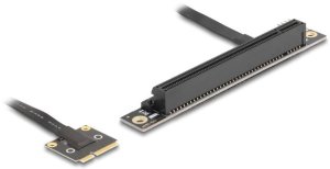 DELOCK Adapter Mini PCIe Stecker zu PCIe 3.0 x16 Slot 90° 1