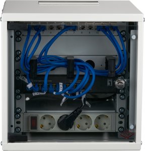 EFB 10" Wandgehäuse 6HE Tiefe 300mm 1-teilig RAL7035 3