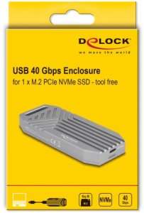 DELOCK M.2 NVMe SSD Gehäuse USB 40 Gbps - werkzeugfrei 5