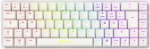 Sharkoon Gaming Tastatur PureWriter W65  weiß-braun       DE 1