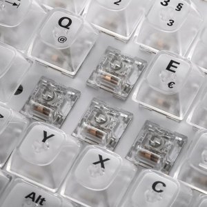 Sharkoon Gaming Tastatur Crystal Shark   weiß             DE 13