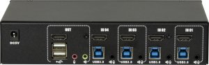 Inter-Tech IPC KVM Switch AC-41HUS HDMI, 4K@60Hz 2