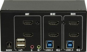 Inter-Tech IPC KVM Switch AC-22HUS HDMI, 4K@60Hz 2