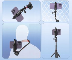 Uchwyt Mocowanie Na Telefon Smartfon Na System Gopro Iso Obrót 360s Ulanzi / Ma28 11