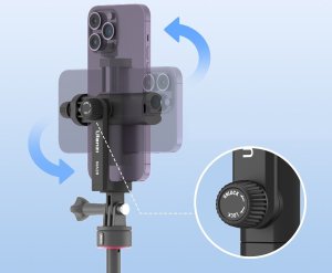 Uchwyt Mocowanie Na Telefon Smartfon Na System Gopro Iso Obrót 360s Ulanzi / Ma28 7