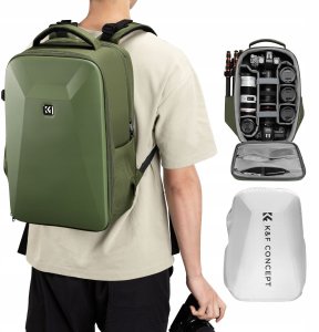 Plecak Fotograficzny Foto Na Aparat Lustrzankę Dslr Do Canon Nikon Sony / K&f / Kf13.134v3 Zielony 10