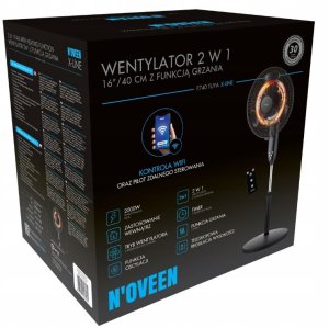 Wentylator HP Wentylator 2 w 1 z funkcją grzania 16”/40 cm NOVEEN F740 TuYa 12