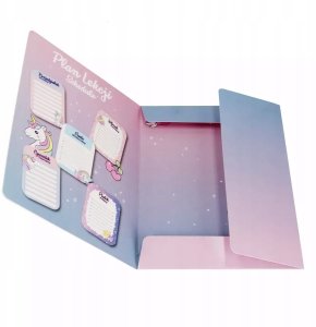 TECZKA Z GUMKA PAP A4 UNICORN STK FOL10/100 2