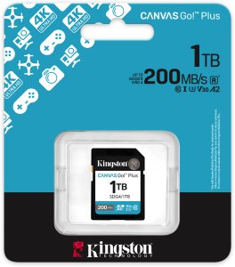 Karta Kingston Canvas Go! Plus (Gen4) SDXC 1 TB Class 10 UHS-I/U3 V30 (SDG4/1TB) 3