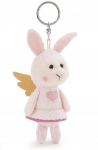 NICI 61187 Brelok pluszowy Twój Anioł Stróż Królik z sercem 10cm 1