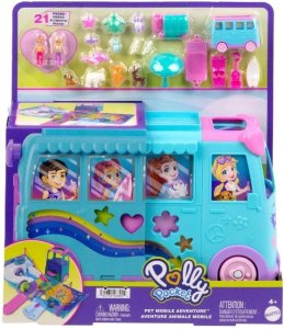 Mattel Polly Pocket Podróżny van Kamper z transformacją + akcesoria (JCC22) 1