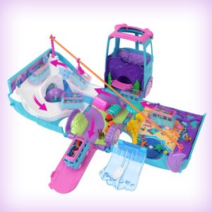 Mattel Polly Pocket Podróżny van Kamper z transformacją + akcesoria (JCC22) 3